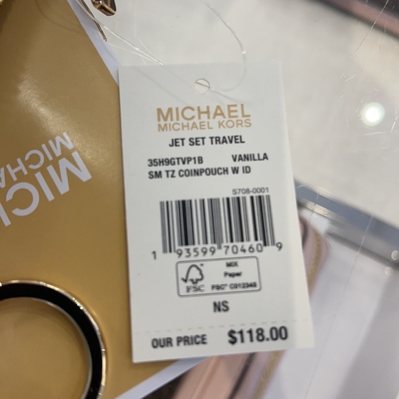 Michael Kors Jet Set Travel Small Leather Top Zip Coin Pouch With ID - Picture 13 of 16